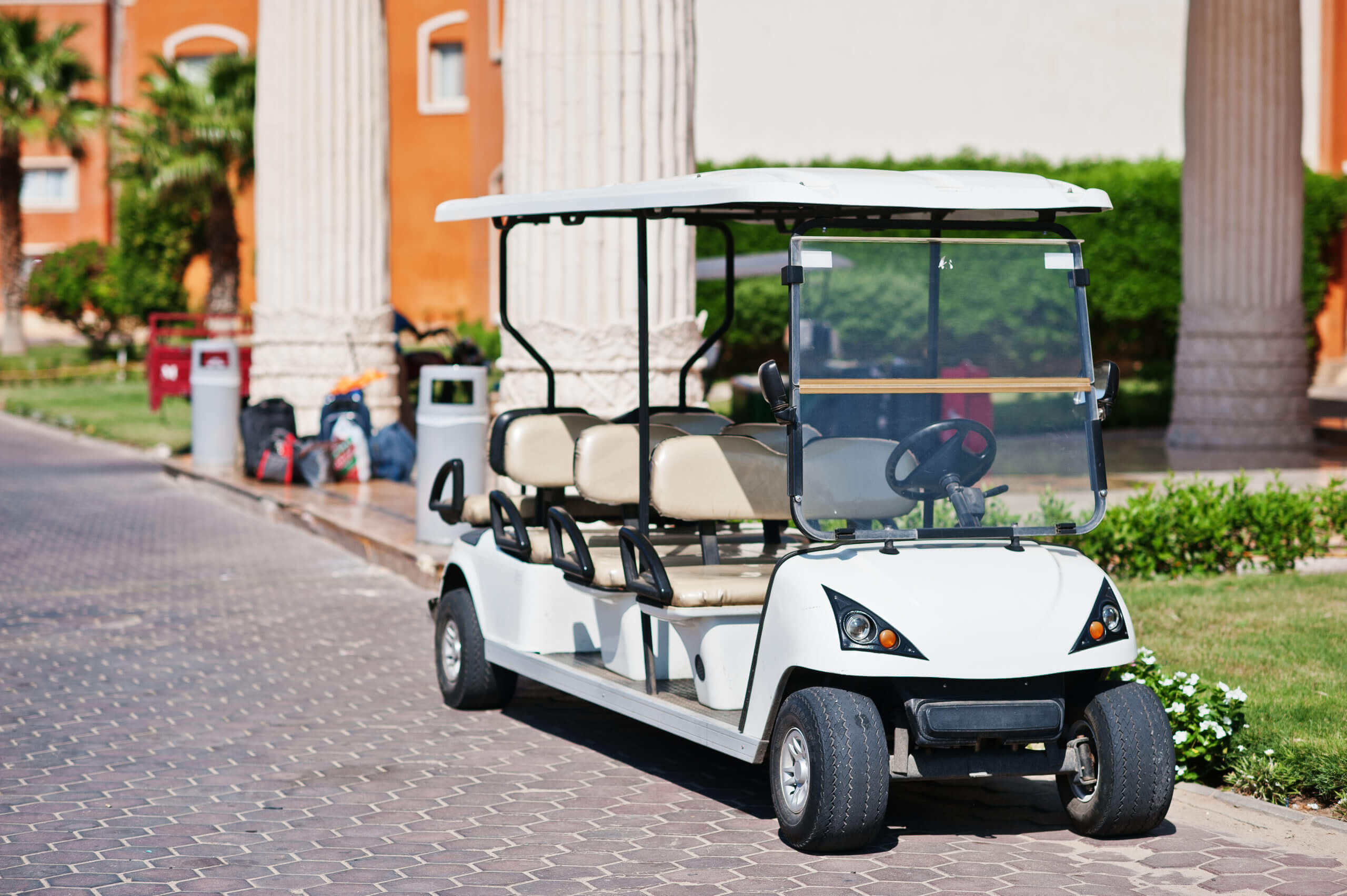 Hotel golf cart buggy batteries