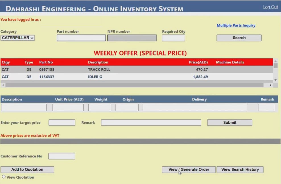Dahbashi Engineering Inventory System for Heavy Machinery Spare Parts1